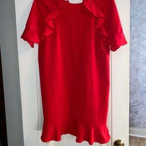 Zara red dress